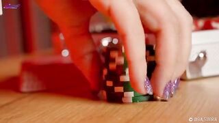 Sia Siberia plays strip poker and loses her ass in a daring game