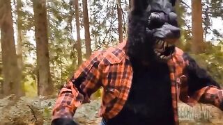The guy made a date with a girl in a werewolf suit