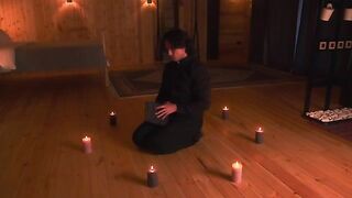 The priest exorcised a demon from the hot body of a milf