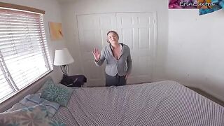 My stepmom caught me stealing her panties, so she had me follow her lead
