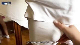 MILF stepmom seduced her stepson for breakfast thanks