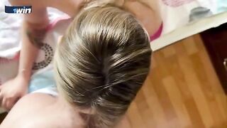 MILF stepmom seduced her stepson for breakfast thanks