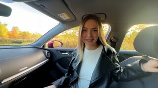A girl got lost and was picked up by a guy in the car