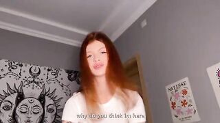 A red-haired beauty just approached and started engaging in intimate acts