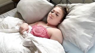 A cute teen girl plays hooky and has sex with her stepdad