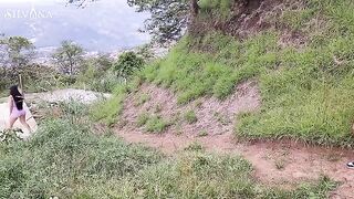 Fitness Latina MILF gets spied on while running with BBC