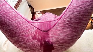 Redhead beauty Lina Moore gets her ass gapped and squirts