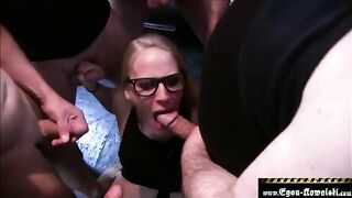 Bukkake with an amateur guy, a real hardcore German experience