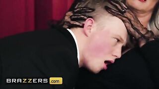 Sexy Sally D'Angelo buried Jimmy Michaels' cock in her cunt to relieve grief