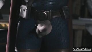 Deadpool, Yelena, and Taskmaster fucked by a black widow foursome