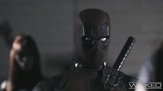 Deadpool, Yelena, and Taskmaster fucked by a black widow foursome