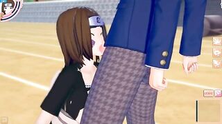 Naruto Rin Nohara gets her pussy railed by a big cock