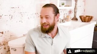 Laney Grey was barely fucked by her stepbrother in a steamy bathroom scene