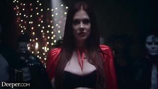 Four slaves serve their Mistress in a steamy Deeper scene