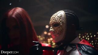 Four slaves serve their Mistress in a steamy Deeper scene