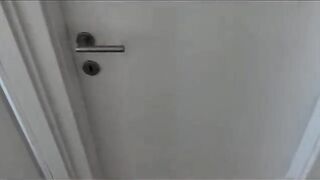 A girl lost the condom and her neighbor wanted sex very badly