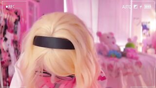 SpiderGwen made a lollipop from my cock in a kinky twist