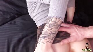 The guy teased and creampie the tight ass of a sexy young girl