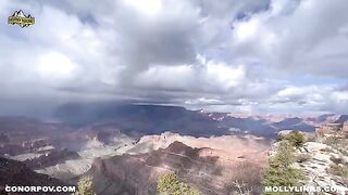 Epic hiking fucking on top of a cliff with blonde amateur
