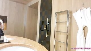 Meow and Johnny Sins fucked in a hotel room for raw passion