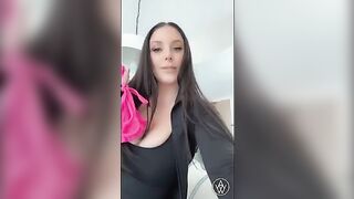 Busty brunette gets fucked in the hotel room for money
