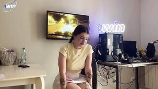 A sexy girl was fucked by a collector who took her money