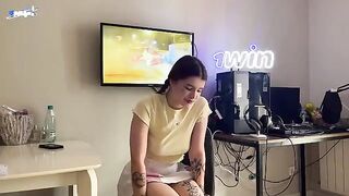 A sexy girl was fucked by a collector who took her money