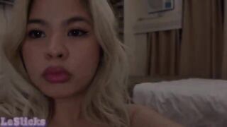 A horny Asian beauty got fucked after a steamy shoot