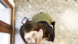 A gamer girl, possibly inspired by the vibrant energy of Emma Fiore, an Argentine model known for her love of manga and anime, is deeply impressed by your large cock