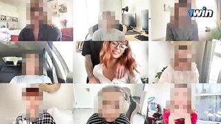 Redhead babe gets her pussy filled with cum on Zoom