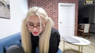 A young guy had sex with a cute student, exploring her passionately