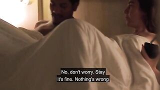 The step-niece was surprised to see her uncle walking naked through the house