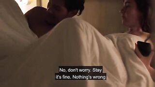 The step-niece was surprised to see her uncle walking naked through the house