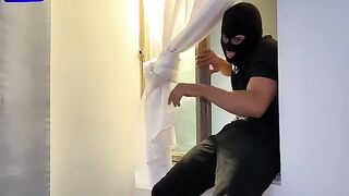 The burglar broke into the house of a hot Latina MILF, Lina Henao
