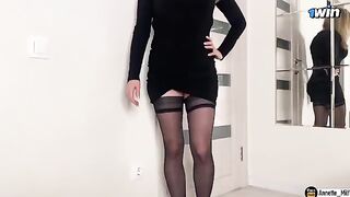 My stepmom checked my cock after our conversation, and it was amazing