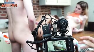 Behind the Scenes: Tender Threesome Action and Russian adult film making secrets