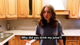 An angry roommate turned into a cute girl after sex, starring Anna Sibster
