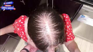 The guy checked the strength of the woman's vagina