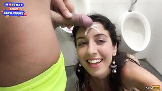I came to this public waterfall and got fucked in the toilet - Cumwalk