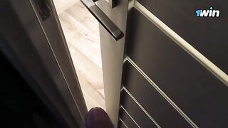 Pervert guy spied on stepsister, she found him and gave him a deepthroat blowjob