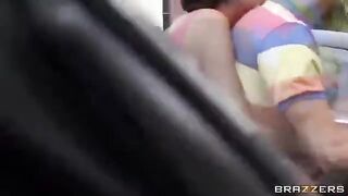 The guy and his friends had fun with two whores in the car