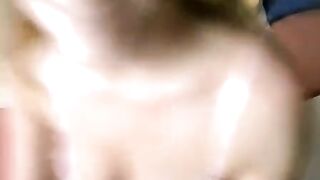 A glasses-wearing girl has sex at home and showcases her blowjob skills