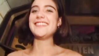 Hairy pussy porn with a small-breasted amateur who loves to masturbate