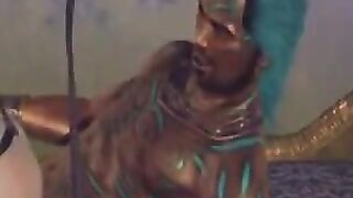 A cute brunette girl is having a lot of pleasure from a big dick