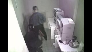 The camera was hidden and it photographed people fucking on the workplace