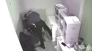The camera was hidden and it photographed people fucking on the workplace