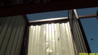 A girl was filmed in a beach cabin without her knowledge
