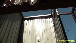 A girl was filmed in a beach cabin without her knowledge