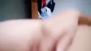 She lies and swallows a neat cock in her mouth