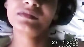Embarrassed girl was relieved by the member’s presence